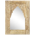 Spiegel Handbemalt 40 x 55 cm Massivholz Mango