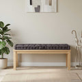 Palettenkissen Baumwolle 120×40×7 cm Anthrazit