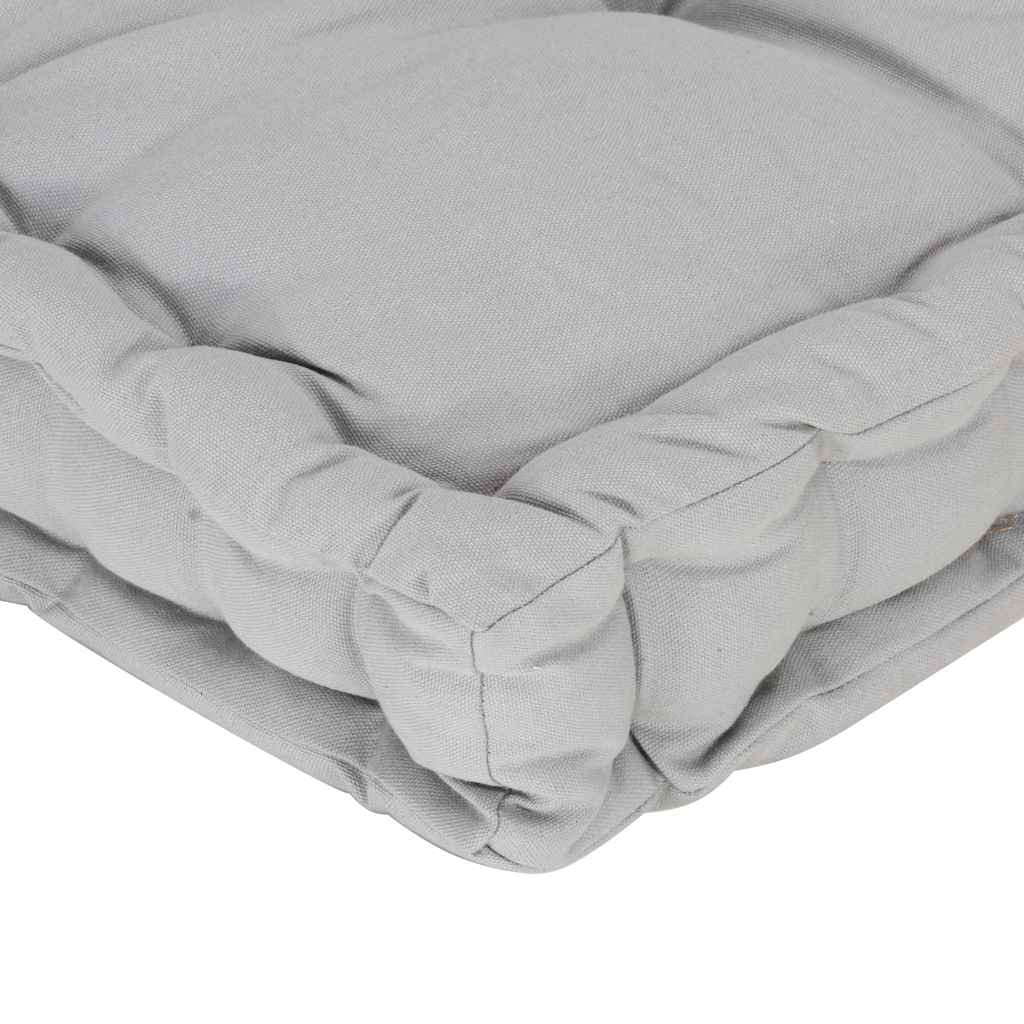 Palettenkissen Baumwolle 120×40×7 cm Grau