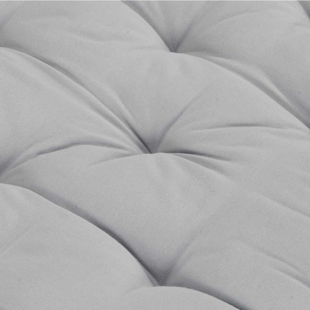 Palettenkissen Baumwolle 120×40×7 cm Grau