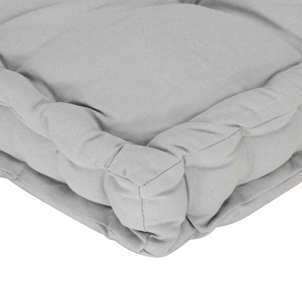 Palettenkissen Baumwolle 120×80×10 cm Grau