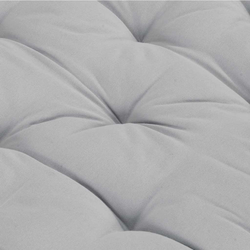 Palettenkissen Baumwolle 120×80×10 cm Grau