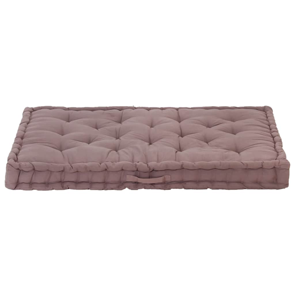Palettenkissen Baumwolle 120×80×10 cm Taupe