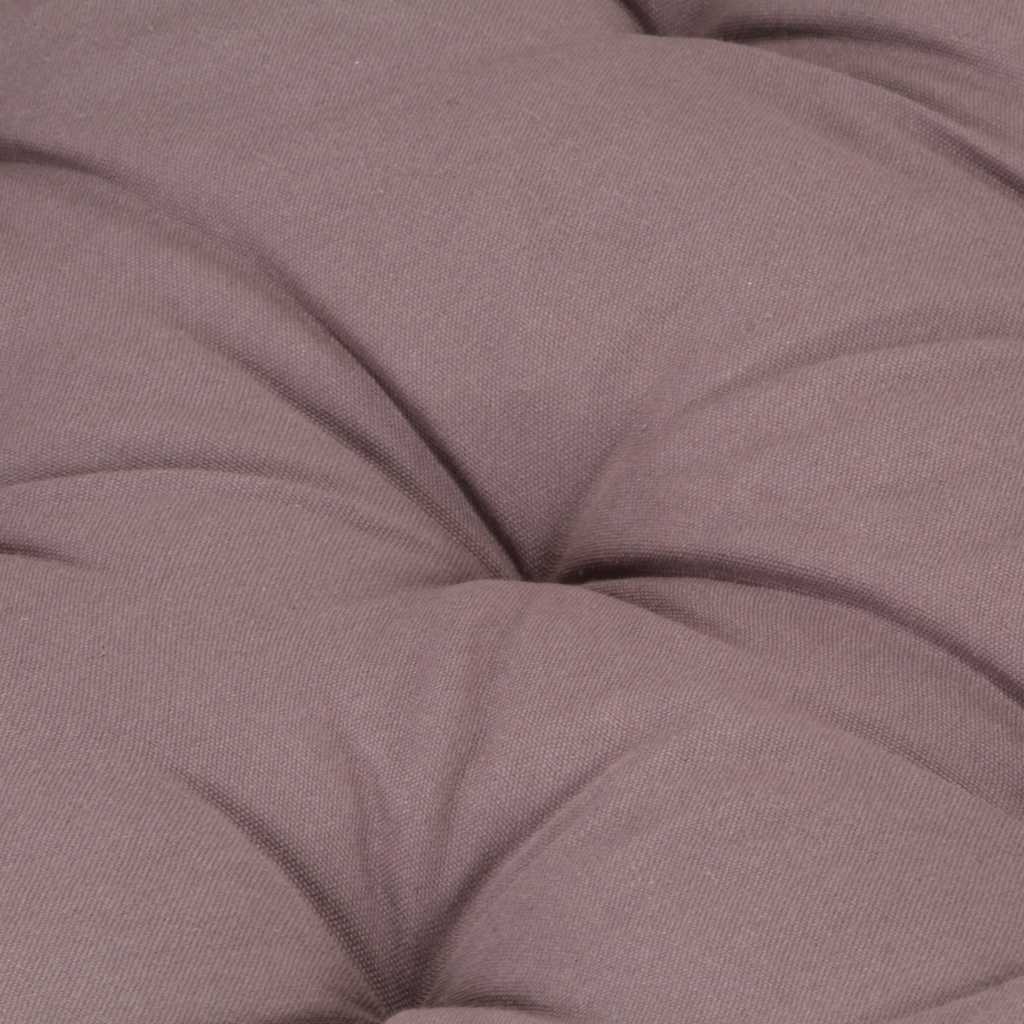 Palettenkissen Baumwolle 120×80×10 cm Taupe