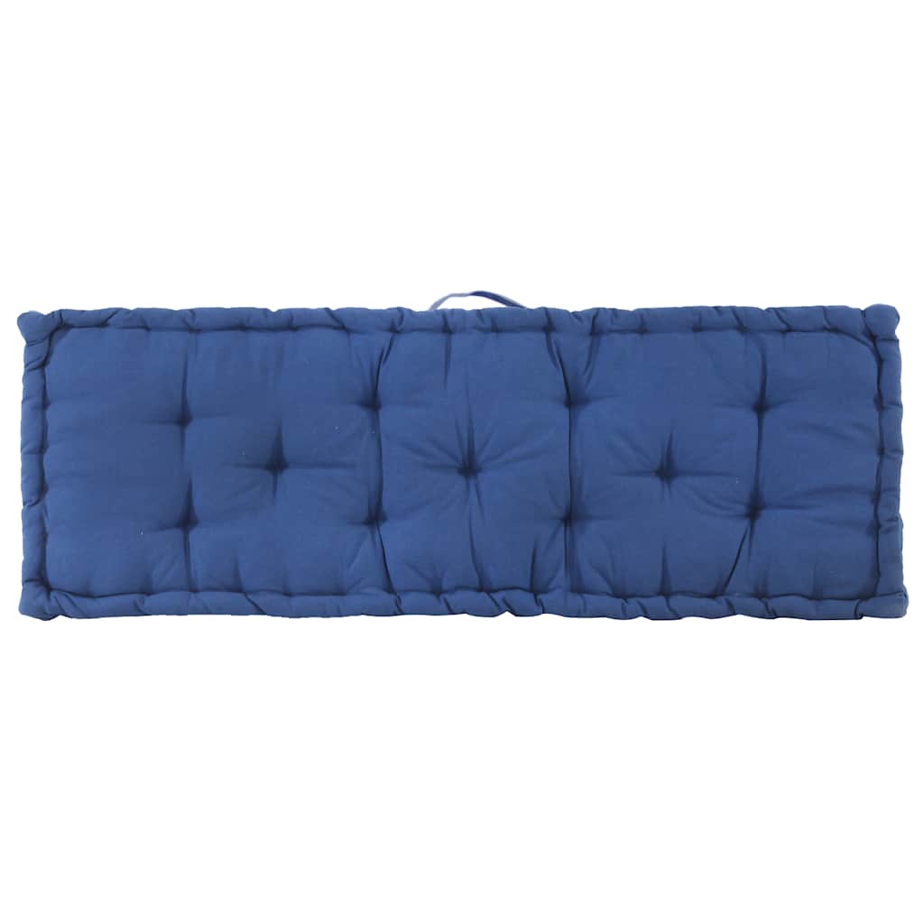 Palettenkissen Baumwolle 120×40×7 cm Hellblau