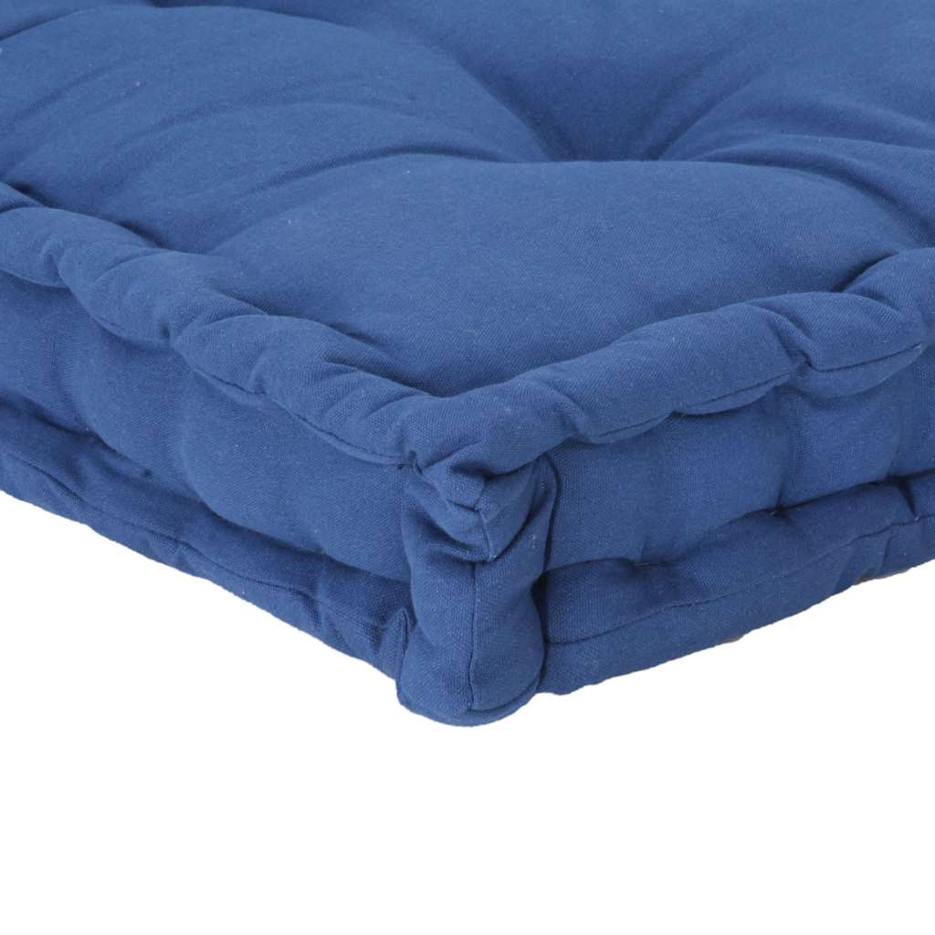 Palettenkissen Baumwolle 120×40×7 cm Hellblau