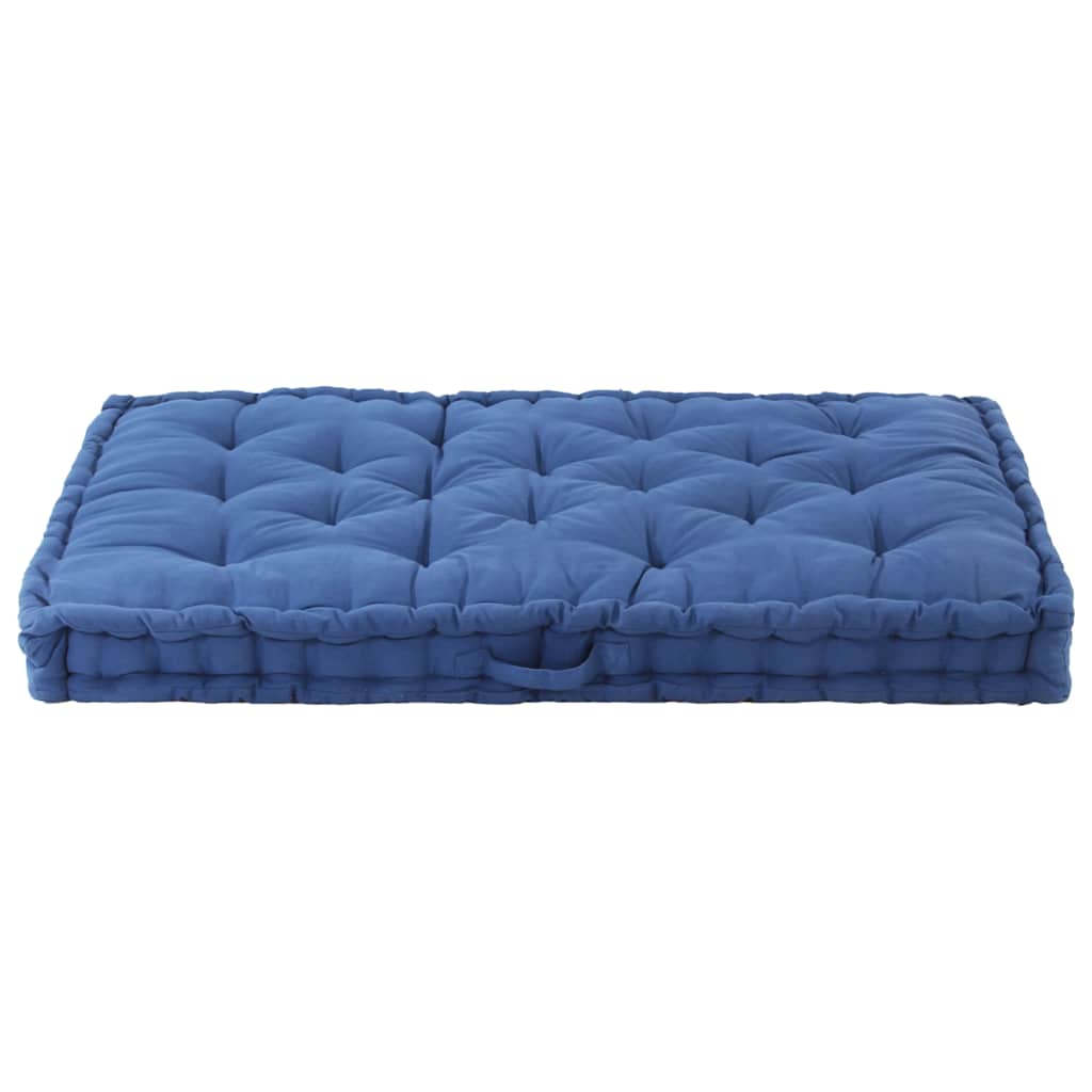 Palettenkissen Baumwolle 120×80×10 cm Hellblau