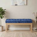 Palettenkissen Baumwolle 120×80×10 cm Hellblau