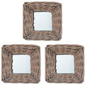 Spiegel 3 Stk. 15×15 cm Weide