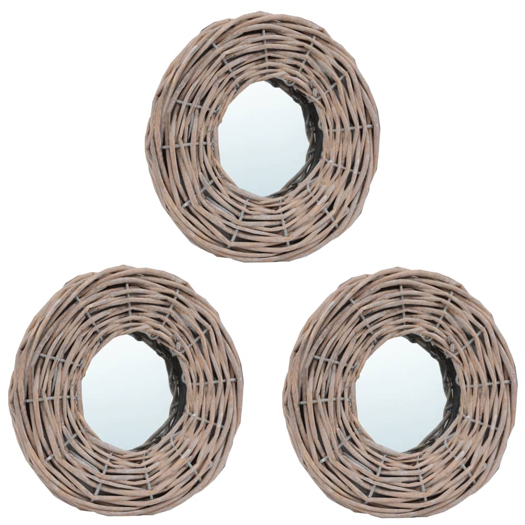 Spiegel 3 Stk. 15 cm Weide