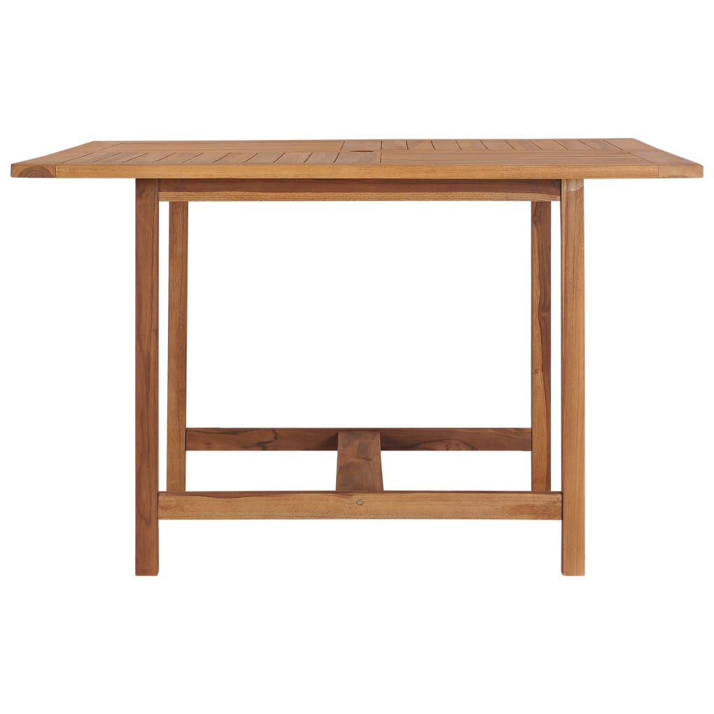 Gartentisch 120x120x75 cm Teakholz Massiv