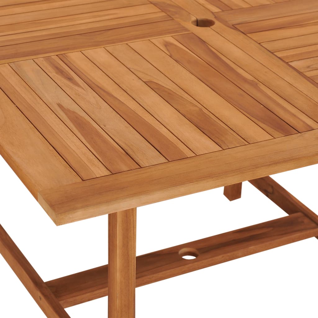 Gartentisch 120x120x75 cm Teakholz Massiv