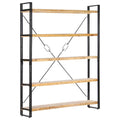 Bücherregal 5 Fächer 140x30x180 cm Mango Massivholz