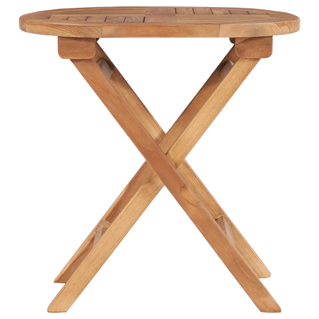 Gartentisch Klappbar 45 cm Massivholz Teak