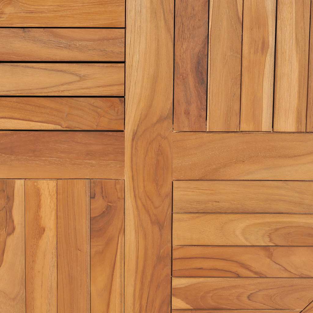 Tischplatte Massivholz Teak Rund 2,5 cm 80 cm