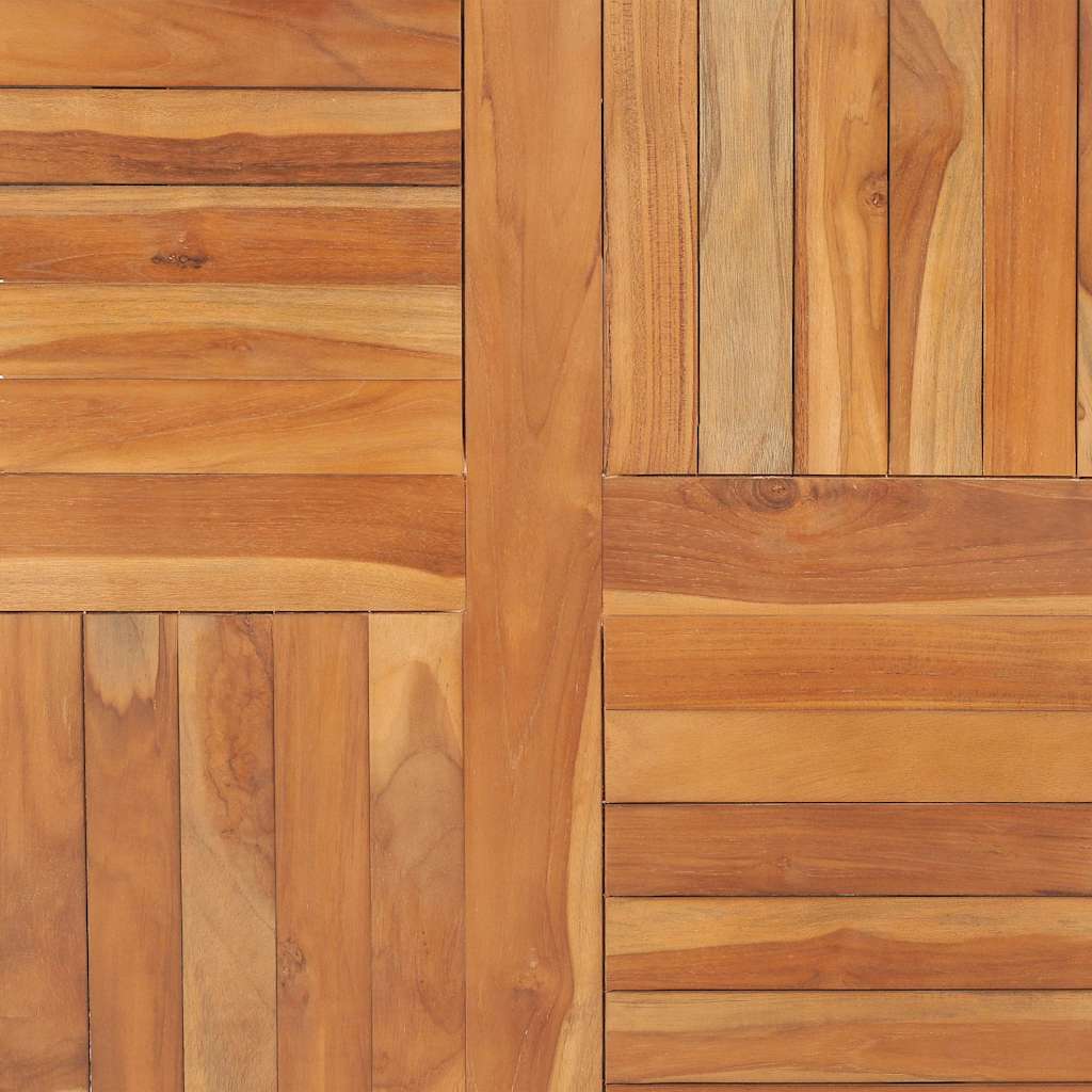 Tischplatte Massivholz Teak Quadratisch 90×90×2,5 cm