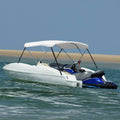 3-Bow Bimini Top Weiß 183x140x137 cm