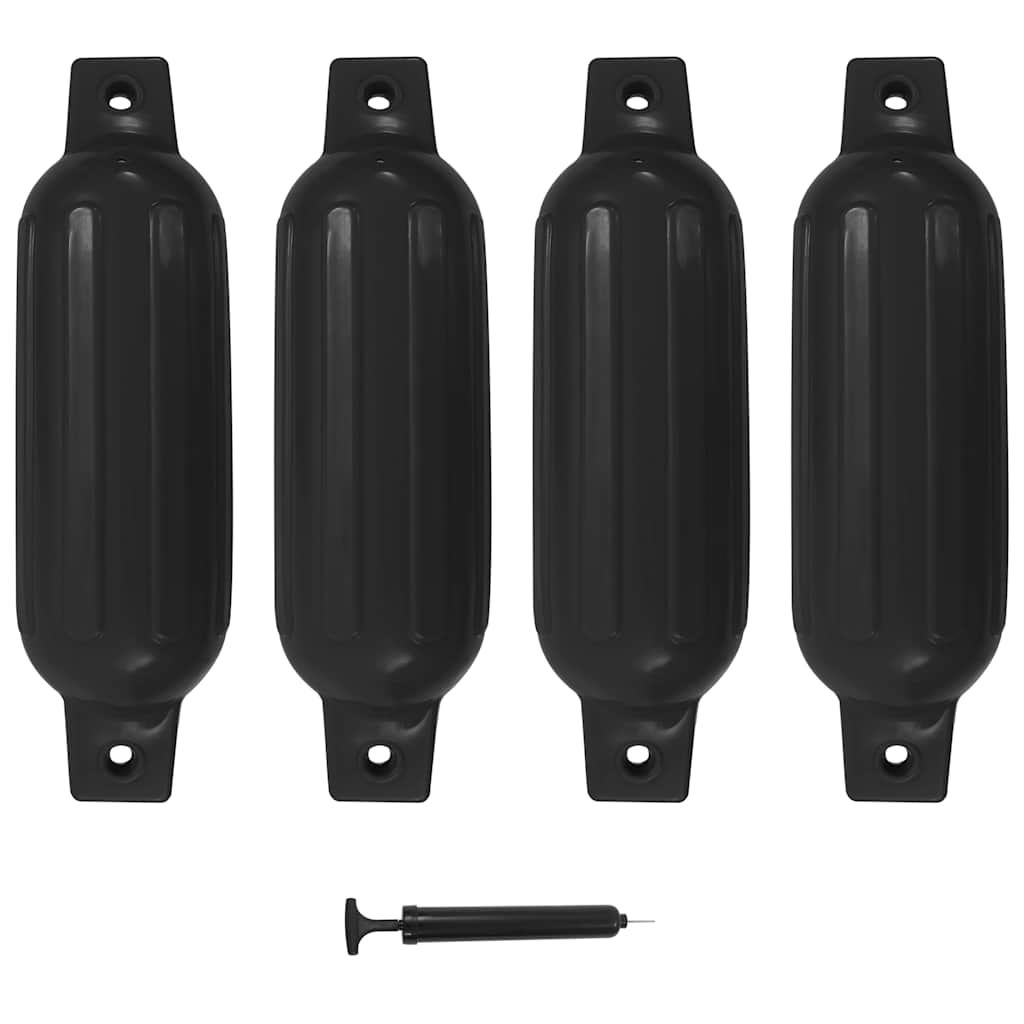 Bootsbumper Schwarz 41 x 11,5 cm PVC