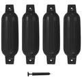 Bootsbumper Schwarz 41 x 11,5 cm PVC