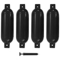 Bootsbumper Schwarz 51 x 14 cm PVC