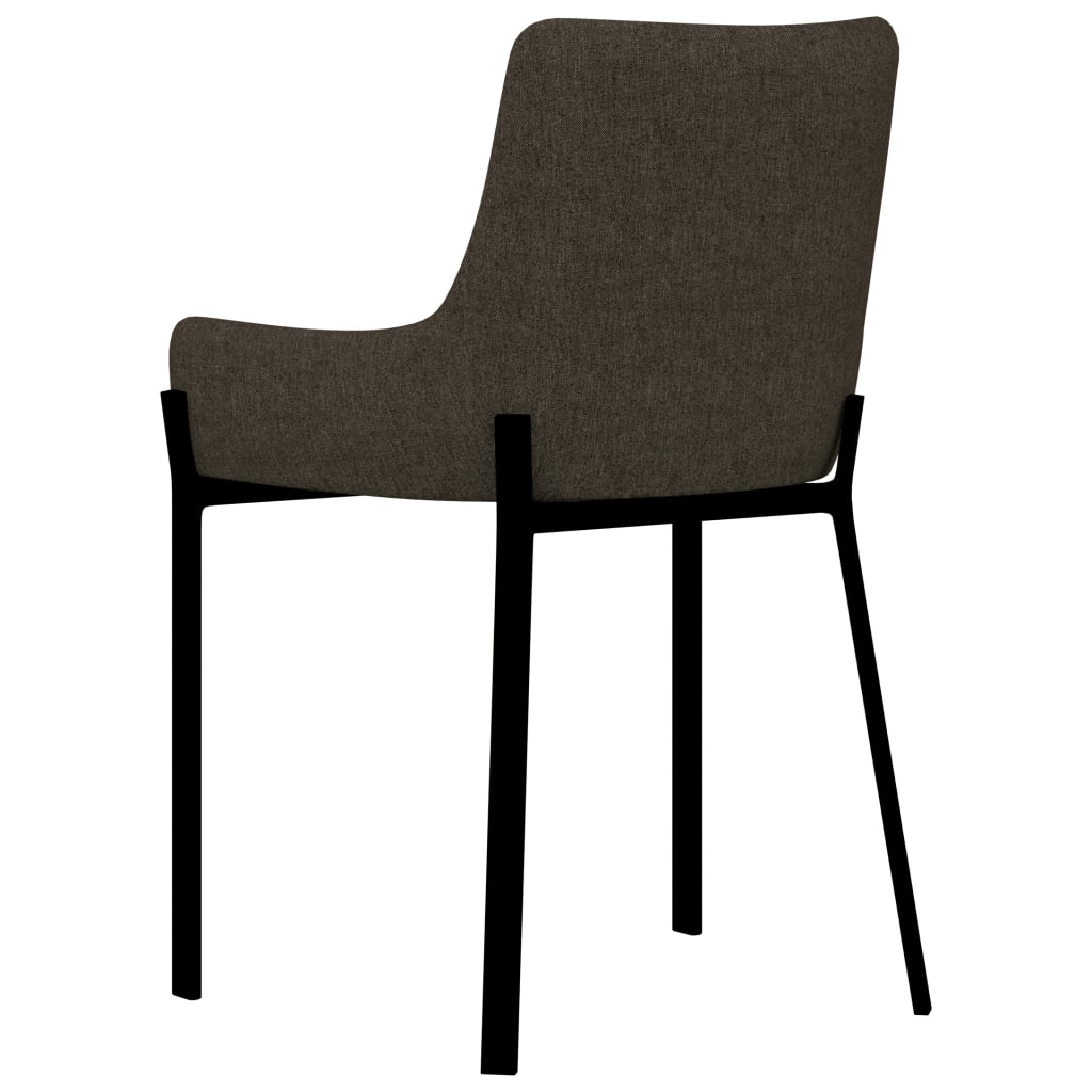 Esszimmerstühle 4 Stk. Braun Stoff