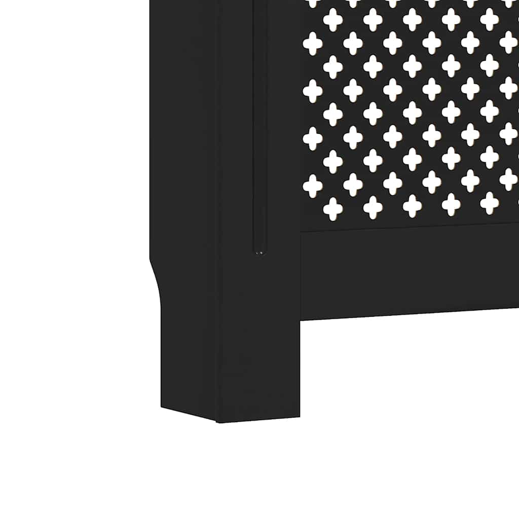 Heizkörperverkleidung Schwarz 172x19x81,5 cm MDF
