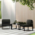 Modular-Sofa-Mittelteil mit Kissen Aluminium Anthrazit