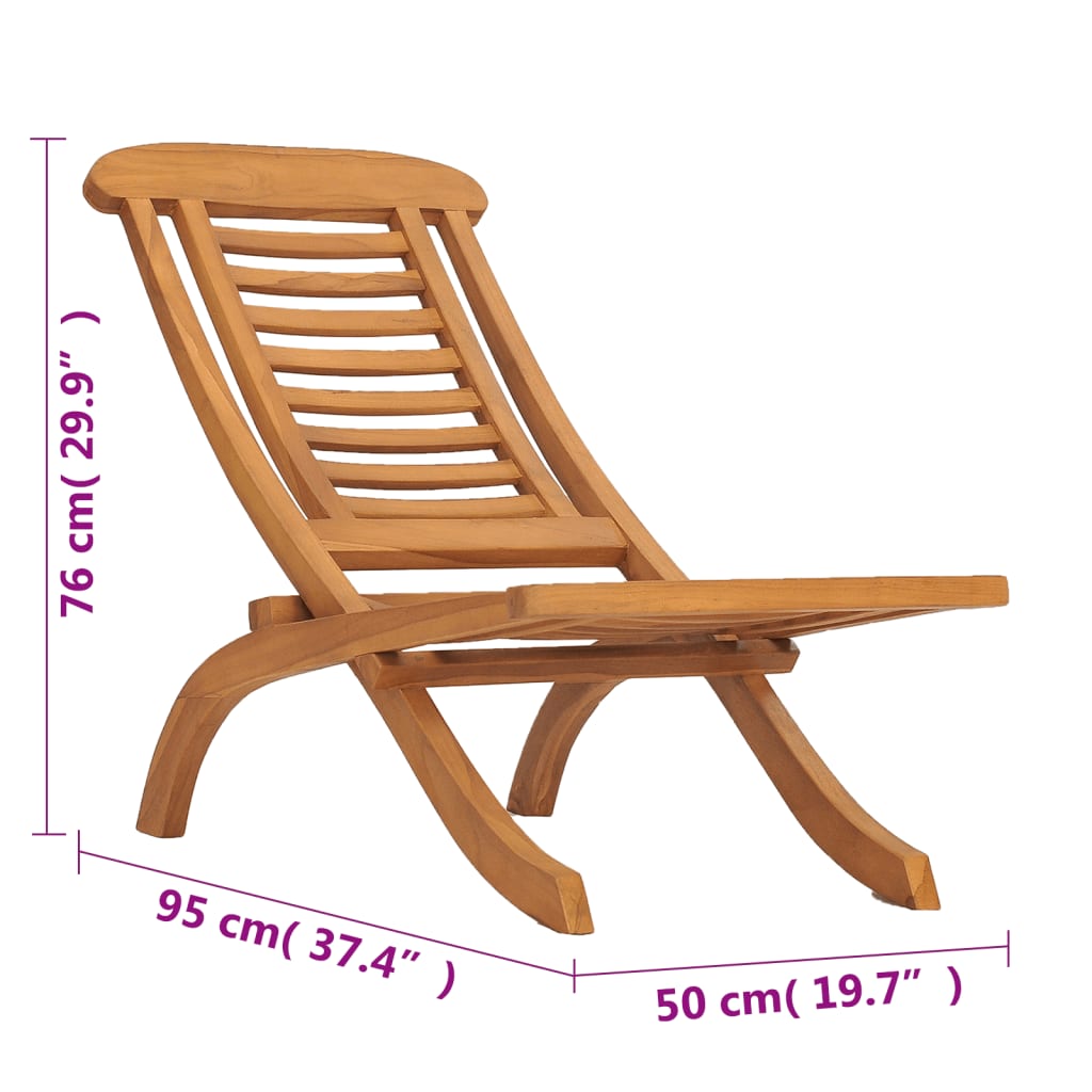 Gartenstuhl Klappbar Massivholz Teak