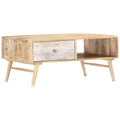 Couchtisch 88x60x40 cm Massivholz Mango