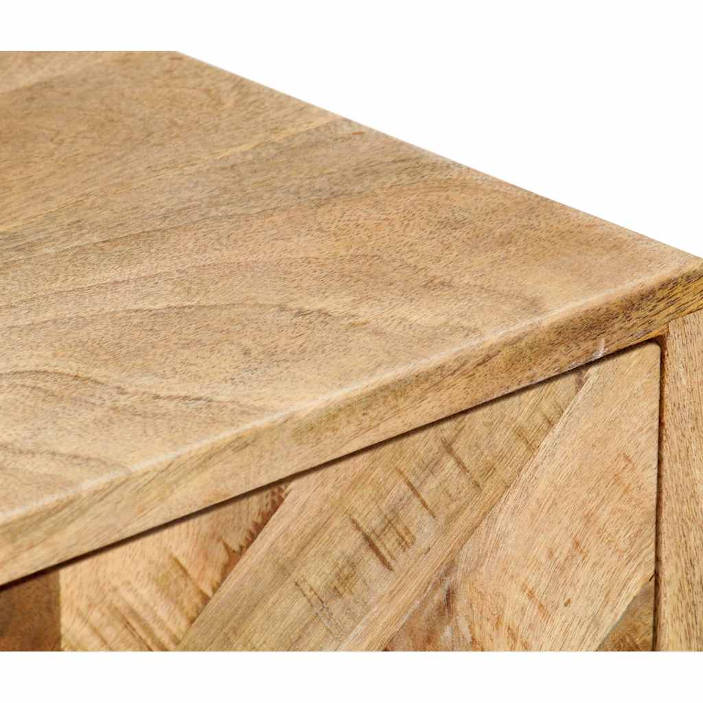 Nachttisch 40x30x50 cm Massivholz Mango