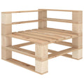 Garten-Ecksofa aus Paletten Holz