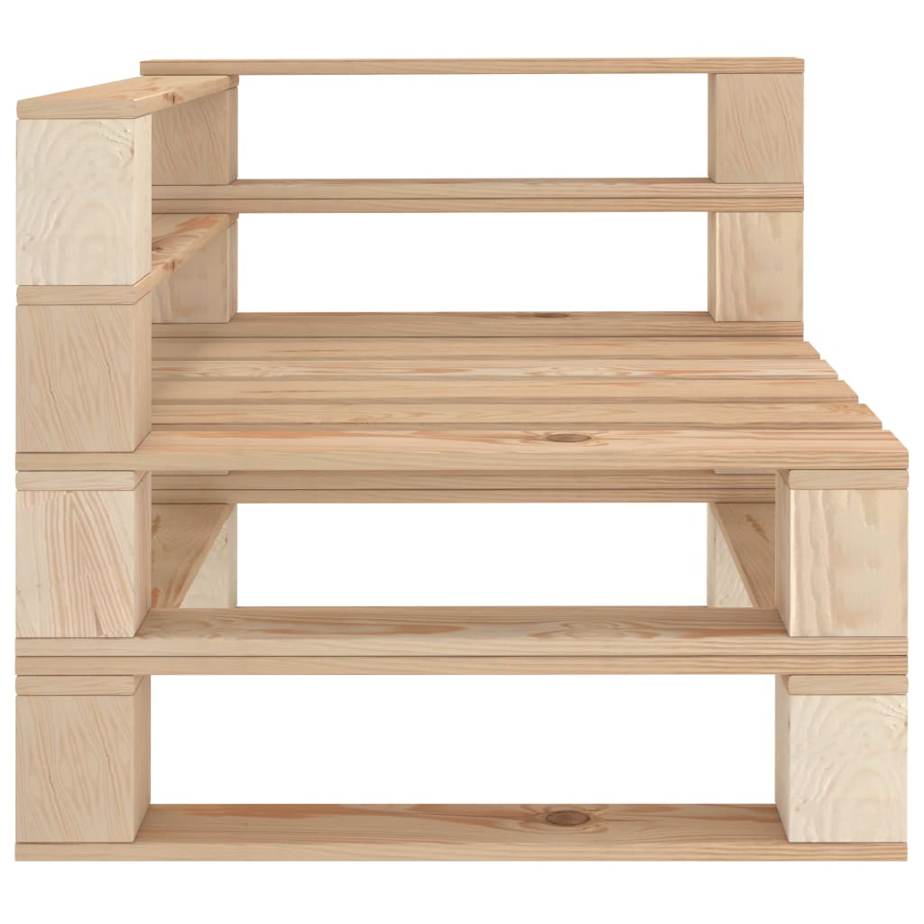 Garten-Ecksofa aus Paletten Holz