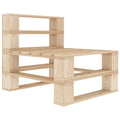 Outdoor-Mittelsofa Paletten Holz