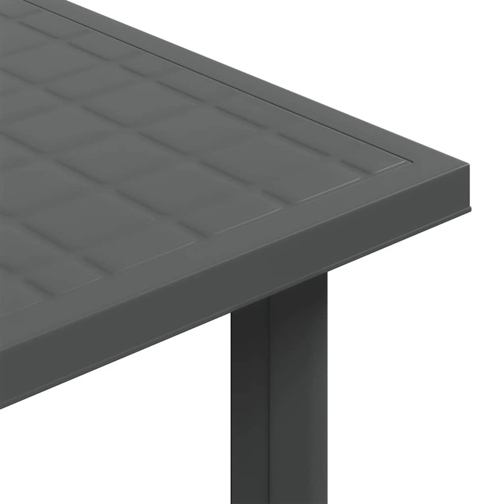 Gartentisch Anthrazit 80x75x72 cm Kunststoff