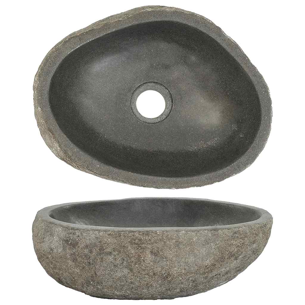 Waschbecken Flussstein Oval (29-38)x(24-31) cm