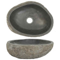 Waschbecken Flussstein Oval (29-38)x(24-31) cm