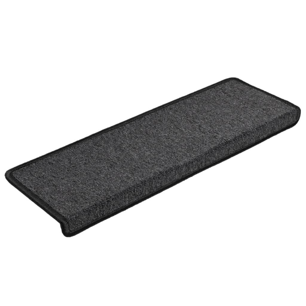 Stufenmatten 15 Stk. 65x21x4 cm Anthrazit Rechteckiger Rand