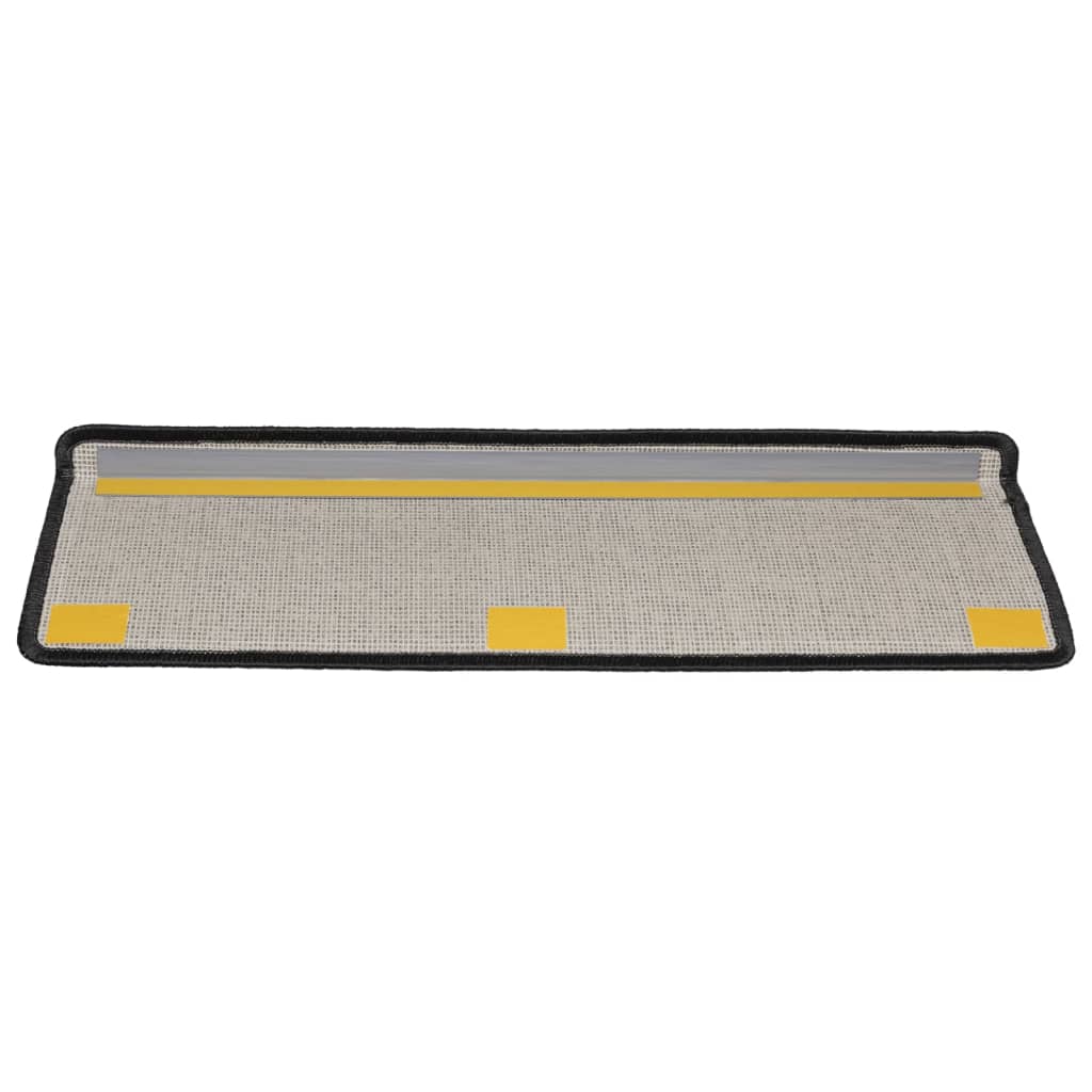 Stufenmatten 15 Stk. 65x21x4 cm Anthrazit Rechteckiger Rand