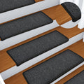 Stufenmatten 15 Stk. 65x21x4 cm Anthrazit Rechteckiger Rand