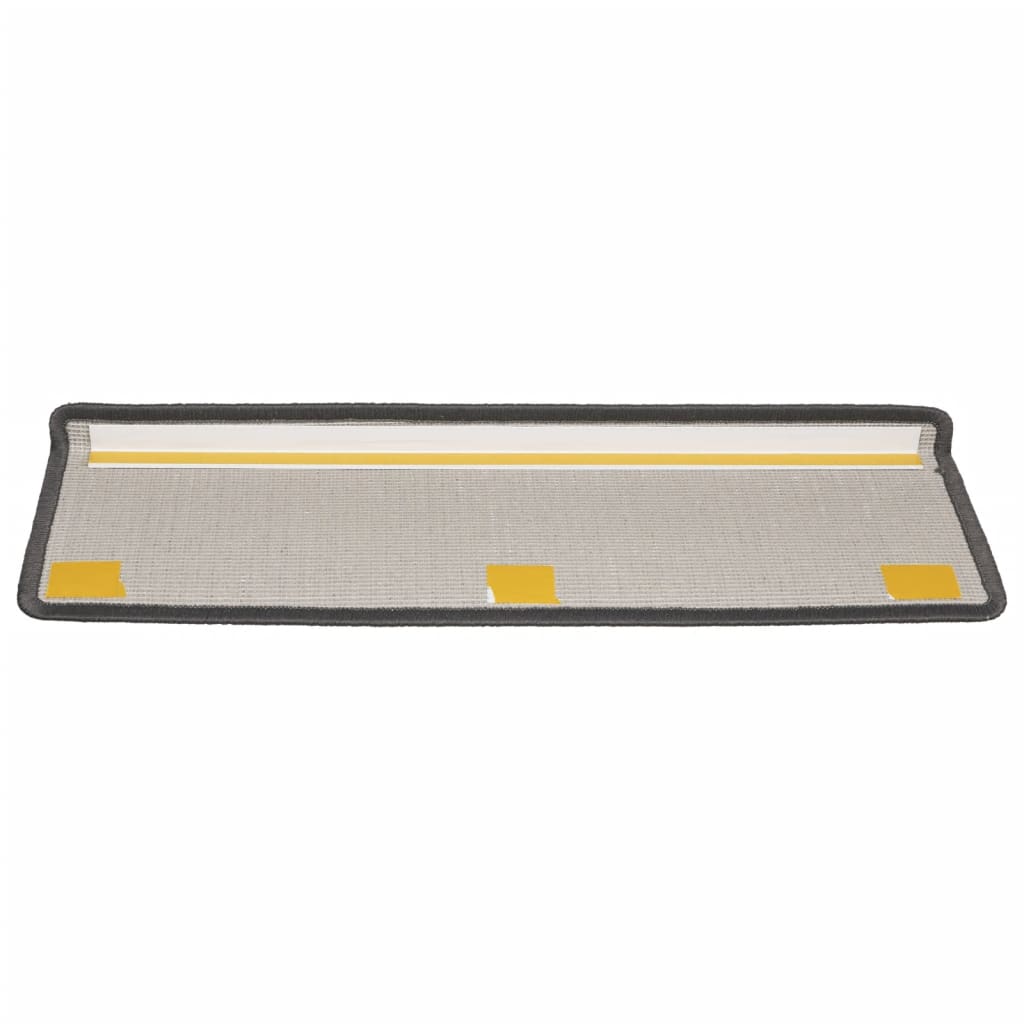 Stufenmatten 15 Stk. 65x21x4 cm Dunkelgrau Rechteckiger Rand