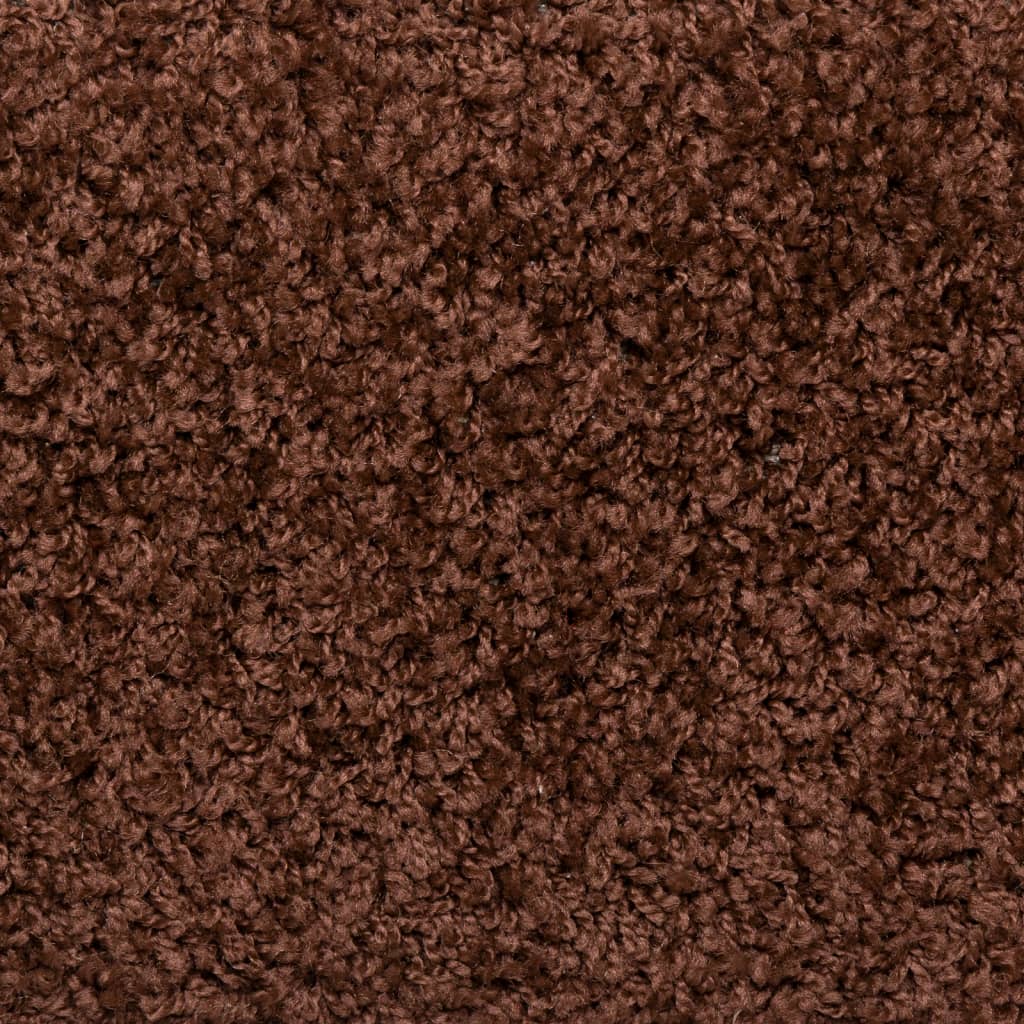 Stufenmatten 15 Stk. 65x21x4 cm Braun Rechteckiger Rand