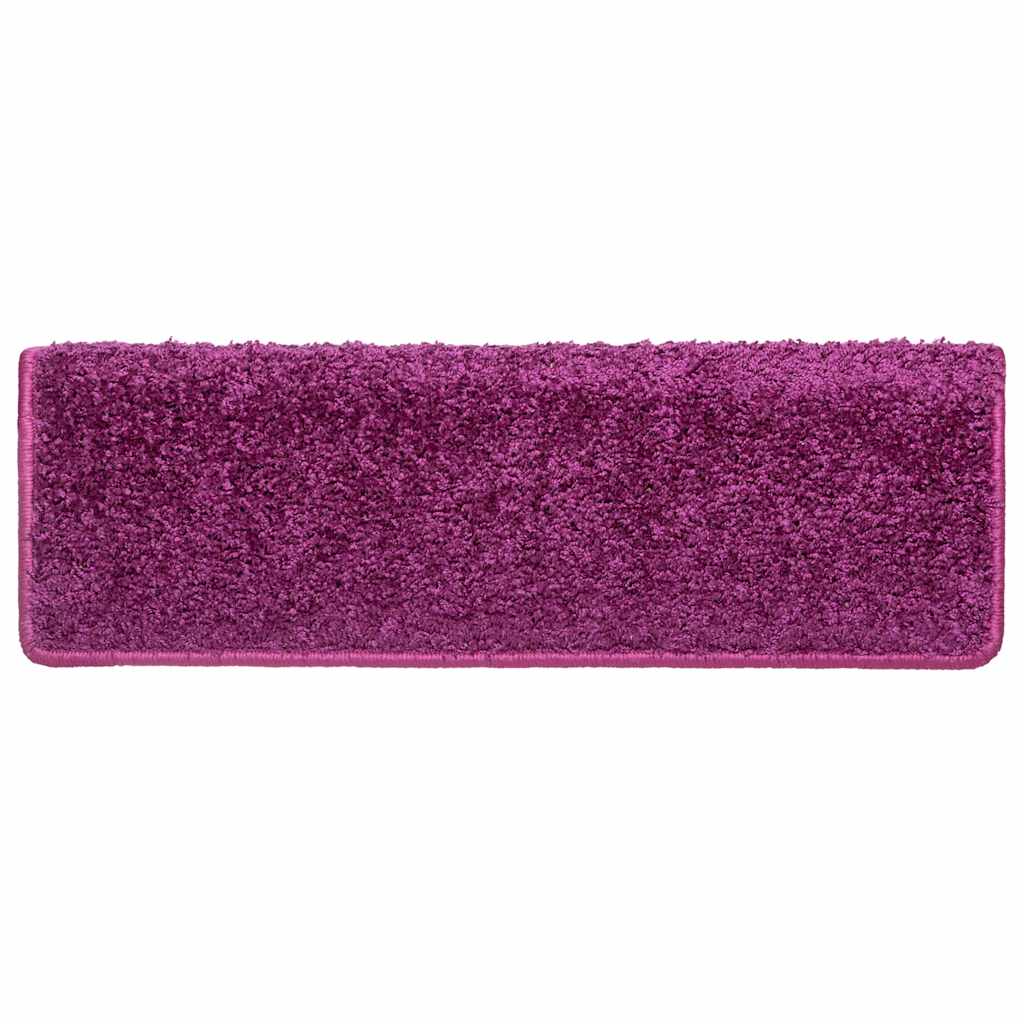 Stufenmatten 15 Stk. 65x21x4 cm Violett Rechteckiger Rand