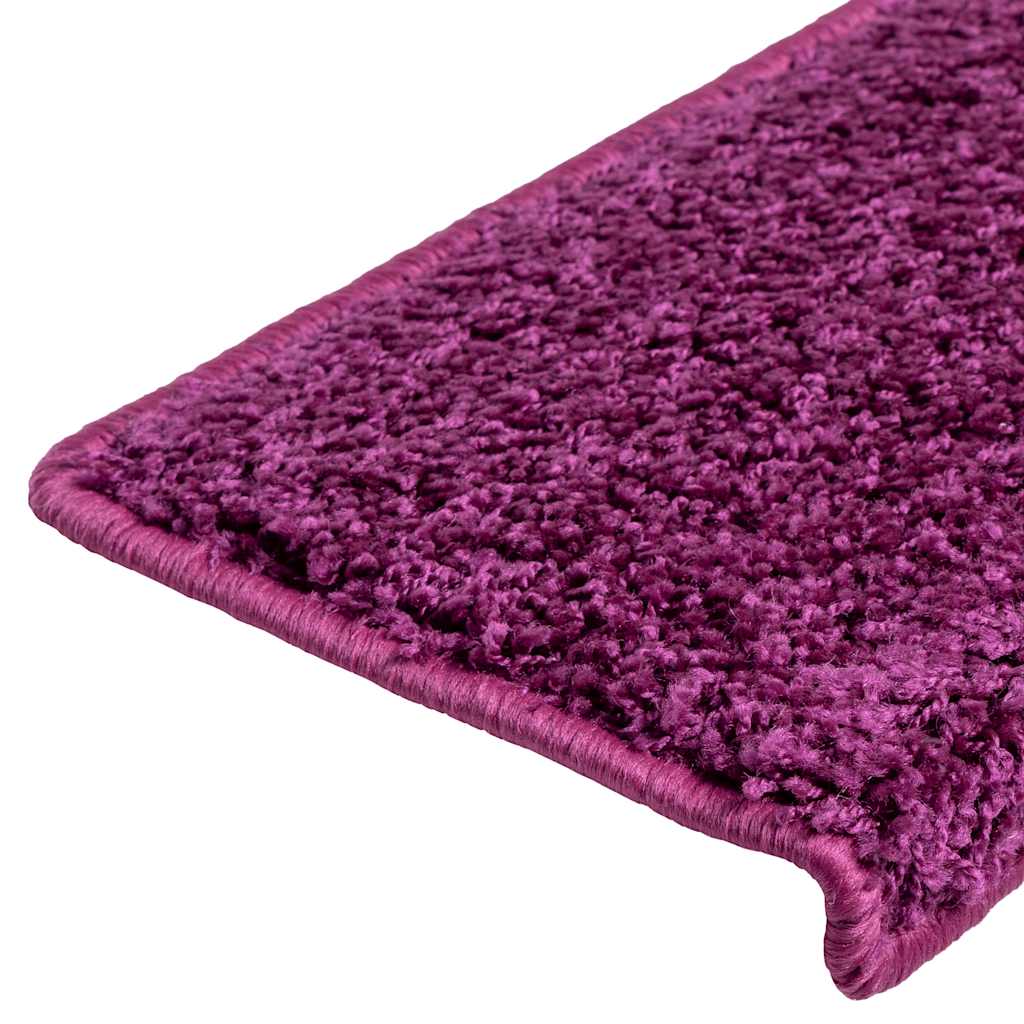 Stufenmatten 15 Stk. 65x21x4 cm Violett Rechteckiger Rand