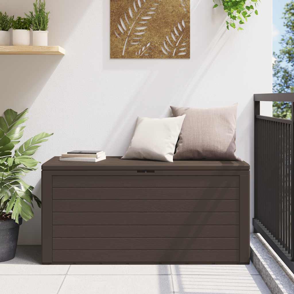 Gartentruhe Braun 116x44x55 cm