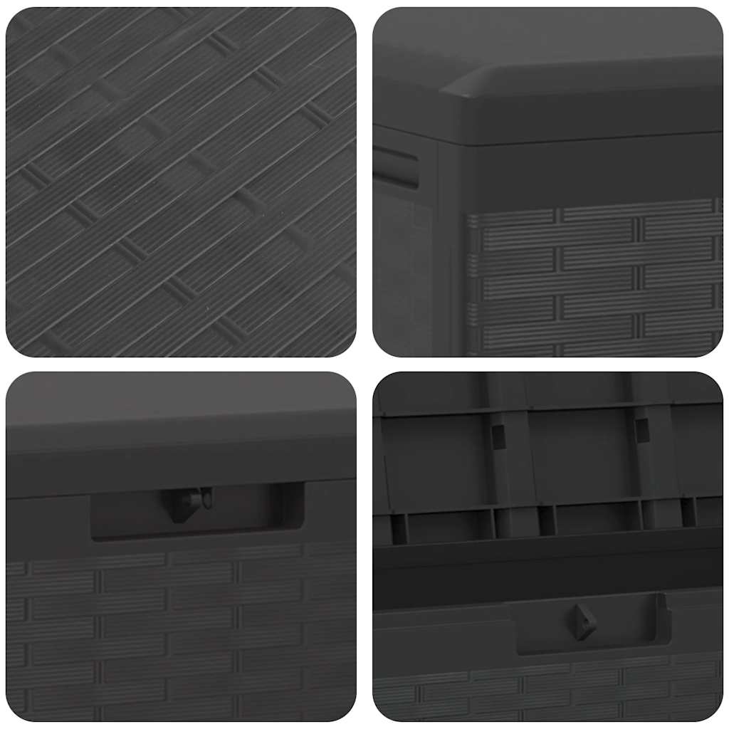 Gartenbox Anthrazit 114x47x60 cm
