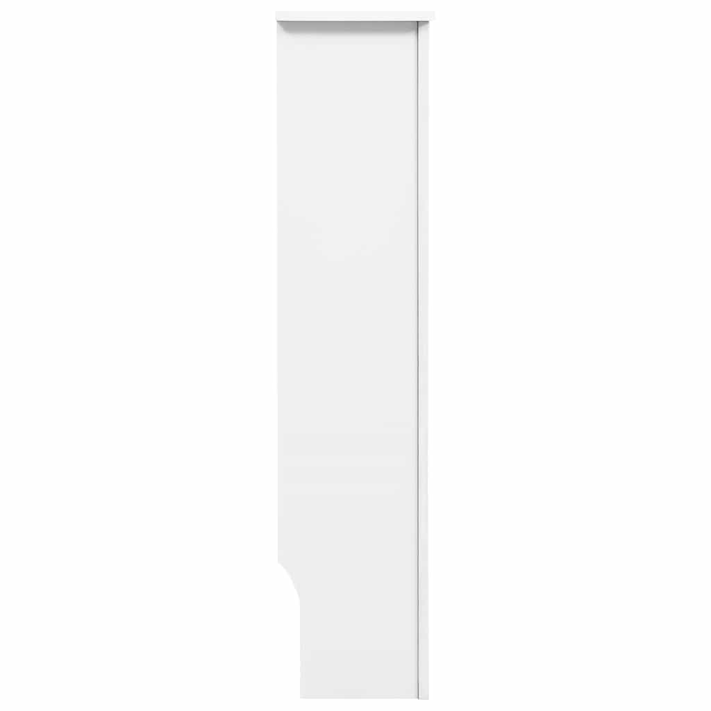 Heizkörperverkleidungen 2 Stk. Weiß 152 x 19 x 81,5 cm MDF