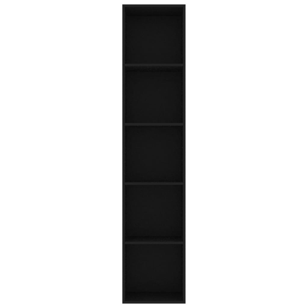 Bücherregal Schwarz 40x30x189 cm Holzwerkstoff