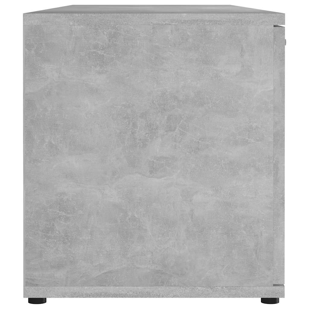 TV-Schrank Betongrau 120x34x37 cm Holzwerkstoff