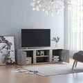 TV-Schrank Betongrau 120x34x37 cm Holzwerkstoff
