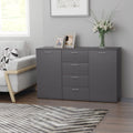 Sideboard Grau 120x35,5x75 cm Holzwerkstoff